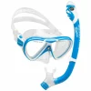 Cressi Pegaso and Iguana Dry Junior Mask/Snorkel Set