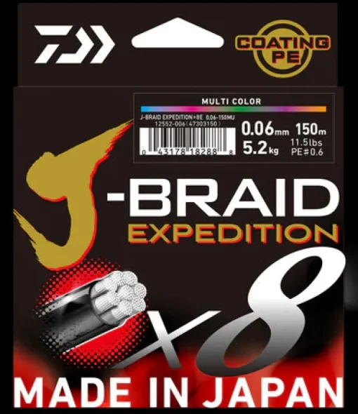 Daiwa J Braid Expedition X8 500m Multi