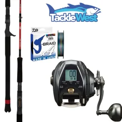 Daiwa Seaborg 400J Demon Blood Combo