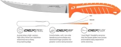 Dexter Dextreme Dual Edge Flex Fillet Knife 8inch