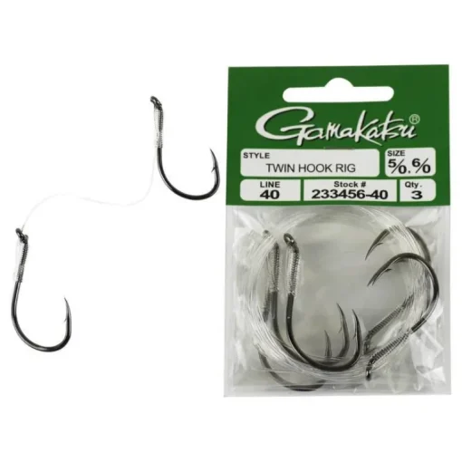 Gamakatsu Twin Hook Rig 3-pack
