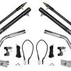 Hookem Outrigger Set with Rigging Flush Mount 4.5m 3-piece Black