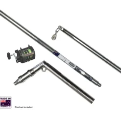 Hookem Teaser Extension Bar 3 Position with Reel Seat 2-piece