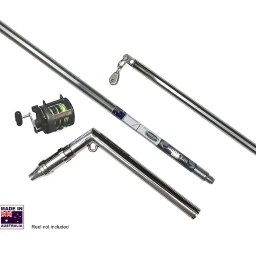 Hookem Teaser Extension Bar 3 Position with Reel Seat 2-piece