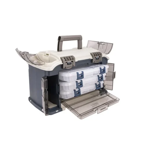 Plano 728001 Angled System Tackle Box 3600 Blue/Silver