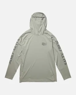 Salty Crew Alpha Flag Perforated HD W/Mask Gray