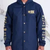 Salty Crew Alpha Snap Jacket Navy