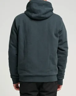 Salty Crew Anchor Quilted Zip Fleece Coal Black