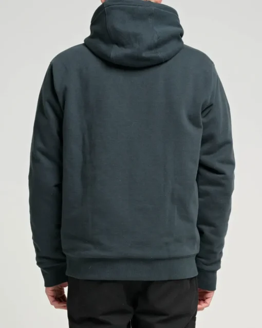 Salty Crew Anchor Quilted Zip Fleece Coal Black