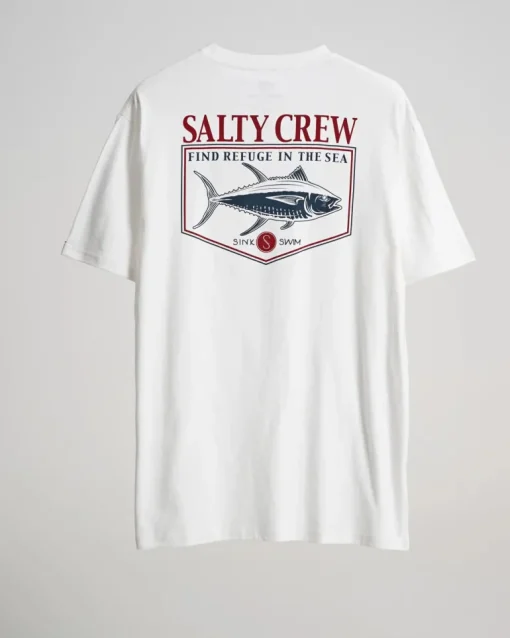 Salty Crew Angler Standard Tee White