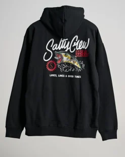 Salty Crew Cast Off Hoodie Black