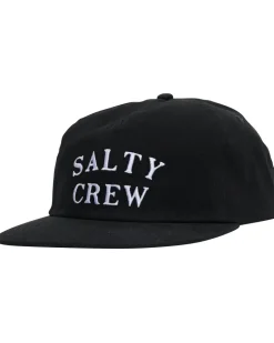 Salty Crew First Mate 5 Panel Cap Black