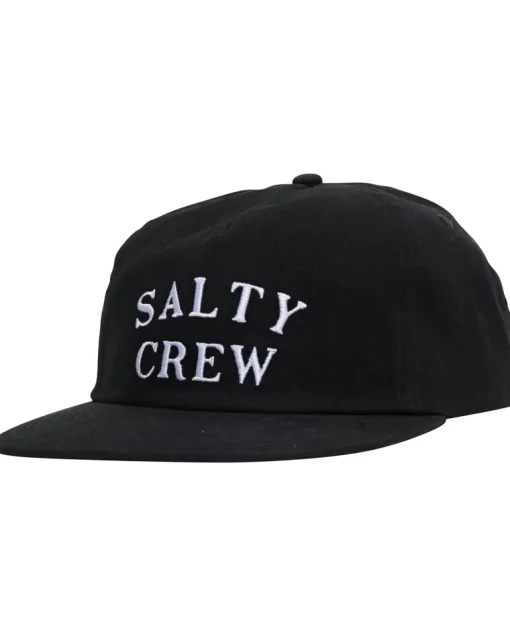 Salty Crew First Mate 5 Panel Cap Black