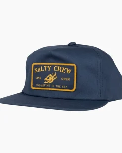 Salty Crew Fishhead 5 Panel Hat Navy