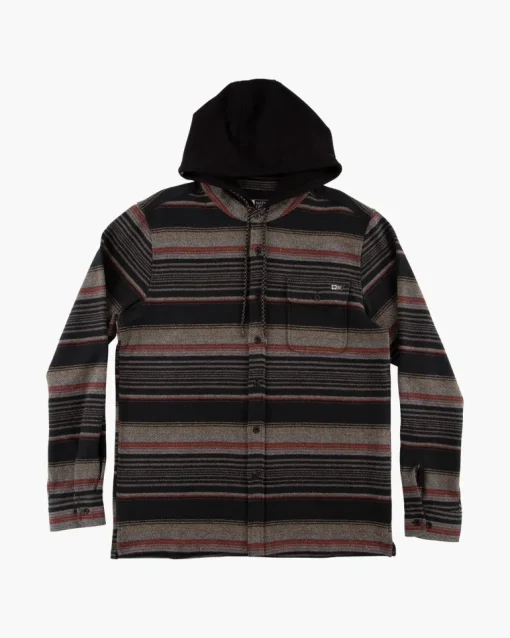 Salty Crew Mainland Flannel Black