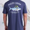 Salty Crew Rooster Premium SS Tee Harbor Blue