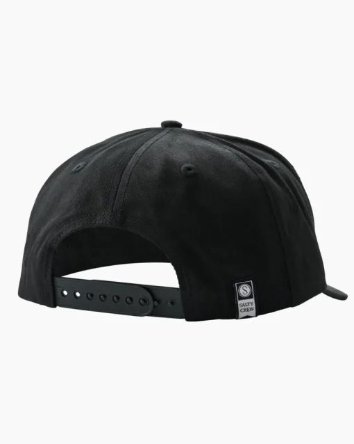 Salty Crew Snap Attack 6 Panel Cap Black