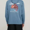 Salty Crew Snapper Hood Sunshirt Dark Slate