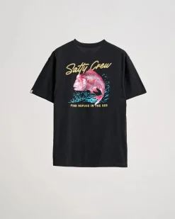 Salty Crew Snapper Premium SS Tee Black