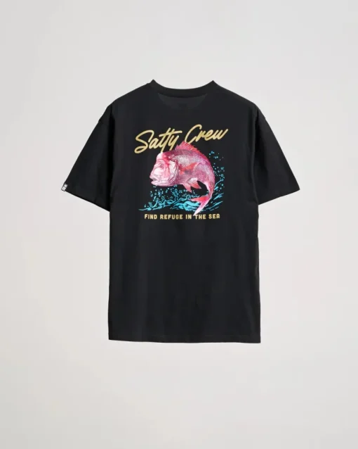Salty Crew Snapper Premium SS Tee Black