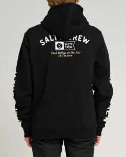 Salty Crew Surf Club Zip Hoodie Black