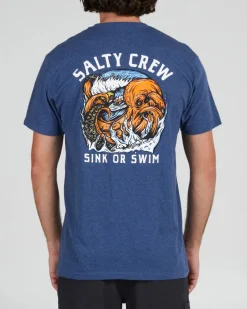 Salty Crew Tsunami SS Tee Navy Heather