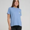Salty Crew Womens Tailed Boyfriend Tee Blue Dusk