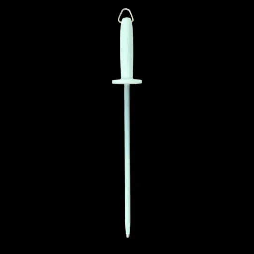 Sicut Sharpening Steel 12inch Medium Cut White Handle