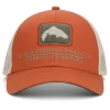 Simms Double Haul Icon Trucker Cap Simms Orange