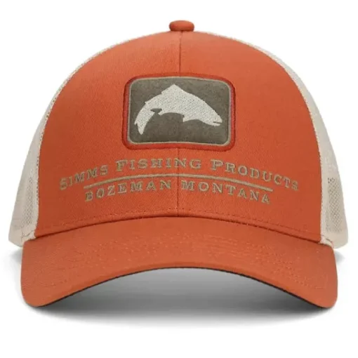 Simms Double Haul Icon Trucker Cap Simms Orange