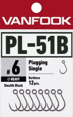 Vanfook PL-51BL Plug Expert Barbless Hook 12-pack