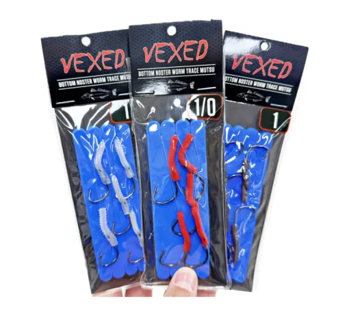Vexed Bottom Worm Mustu Mono Assist 5-pack